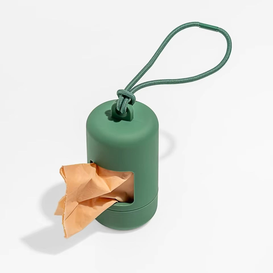 Green Dog Poop Bag Holder