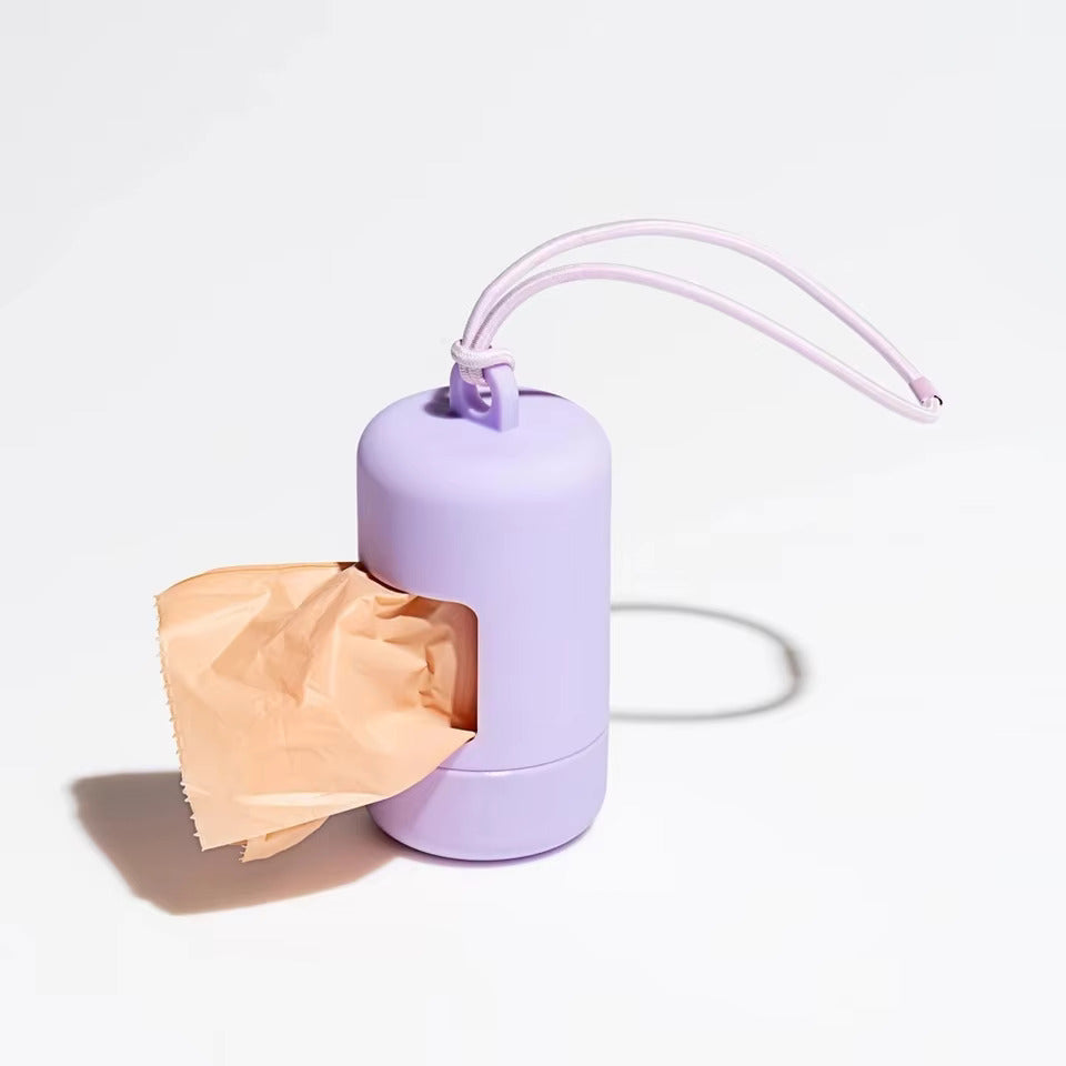 Purple Dog Poop Bag Holder