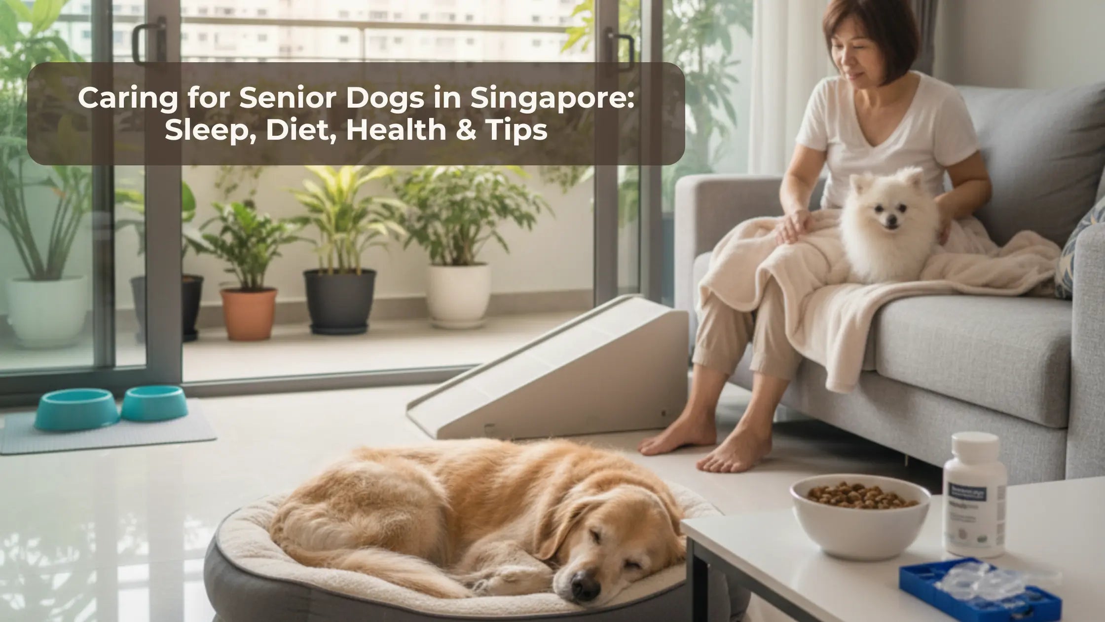 Caring for Senior Dogs in Singapore: Sleep, Diet, Health & 10 Practical Home Tips