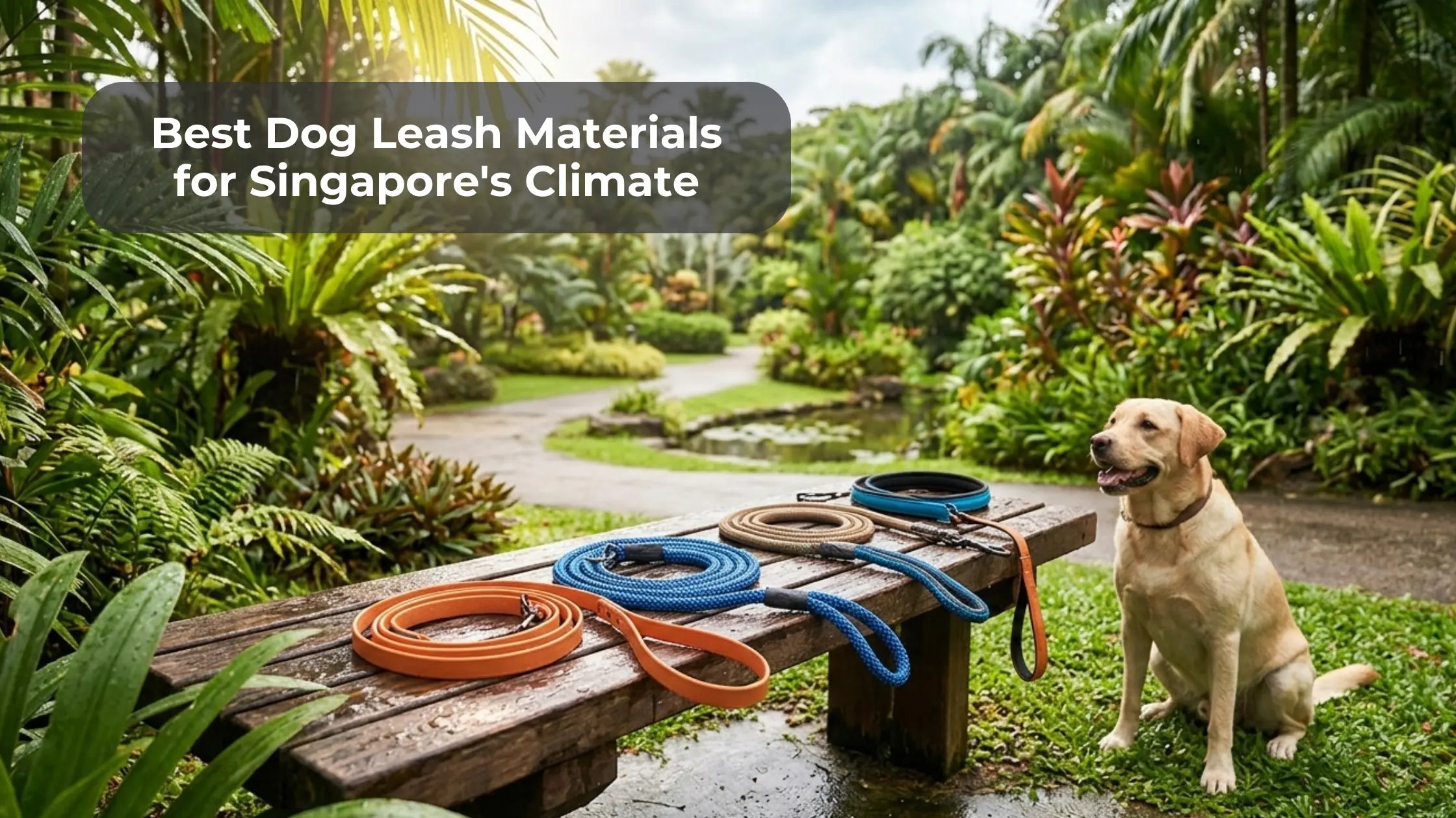 Best Dog Leash Materials for Singapore's Climate